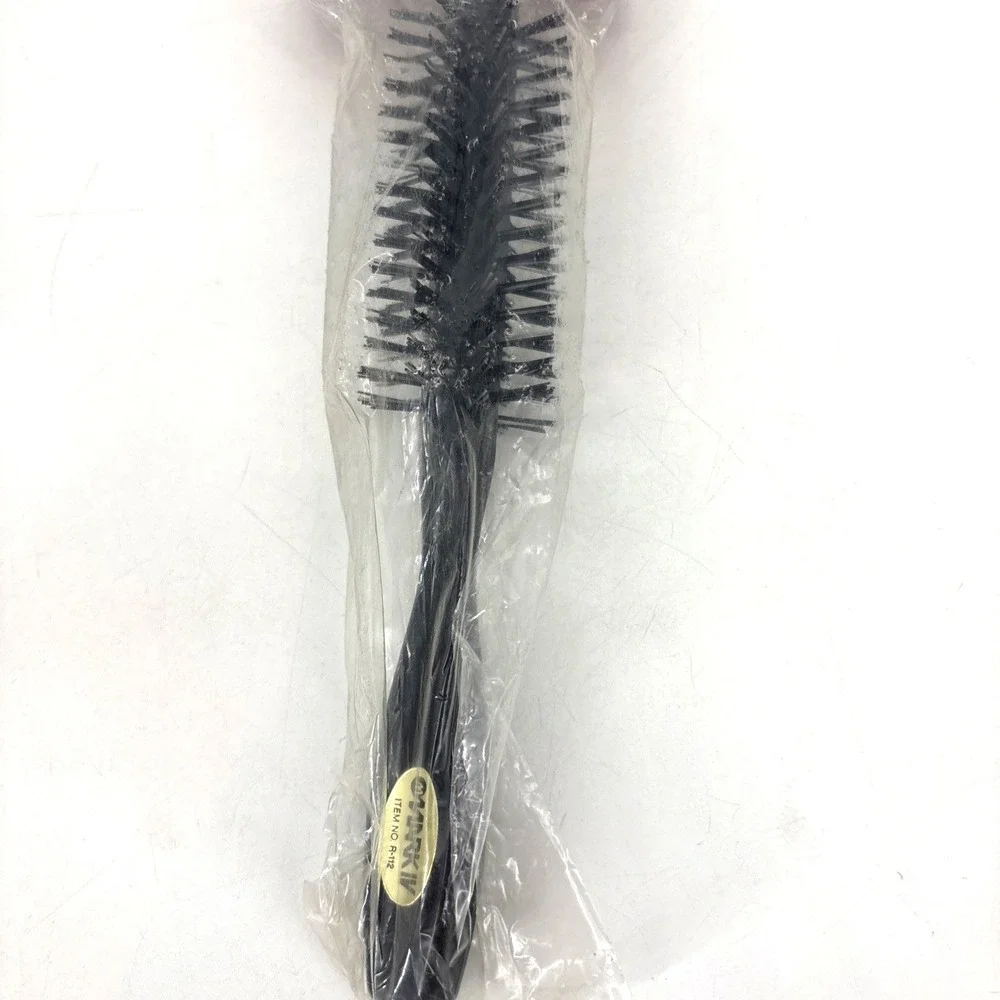 Vintage Full Round 1970s Curling Brush Stiff Bristle Spiral Hairbrush Lot NOS